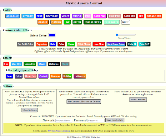 Mystic Aurora User Interface
